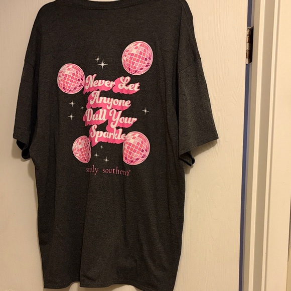 Simply Southern Charcoal Short Sleeve Tee - Picture 3 of 6